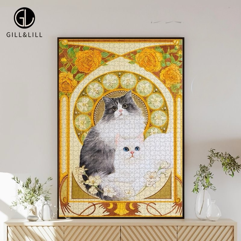 Gill & Lill – Midsummer Cat Whispers 1000 Piece Puzzle Gill & Lill