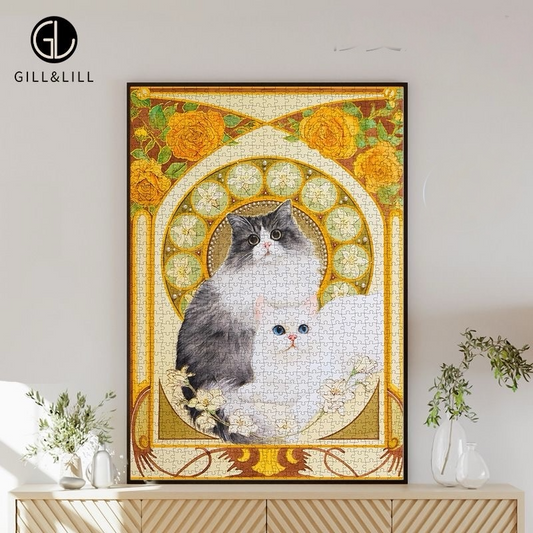 Gill & Lill – Midsummer Cat Whispers 1000 Piece Puzzle Gill & Lill