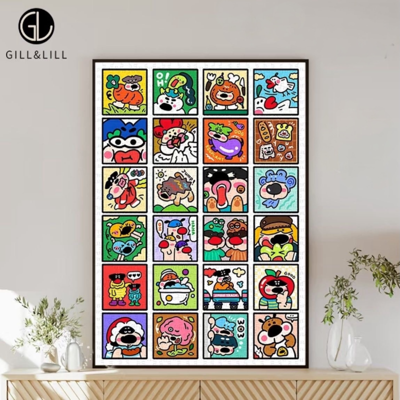Gill & Lill Joyful Little World 1000 Piece Puzzle Gill & Lill