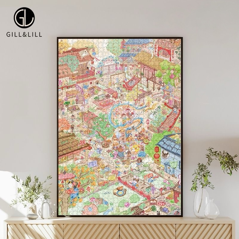 Gill & Lill Hustle and Bustle 1000 Piece Puzzle Gill & Lill