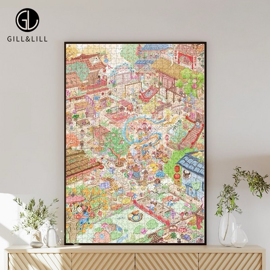 Gill & Lill Hustle and Bustle 1000 Piece Puzzle Gill & Lill