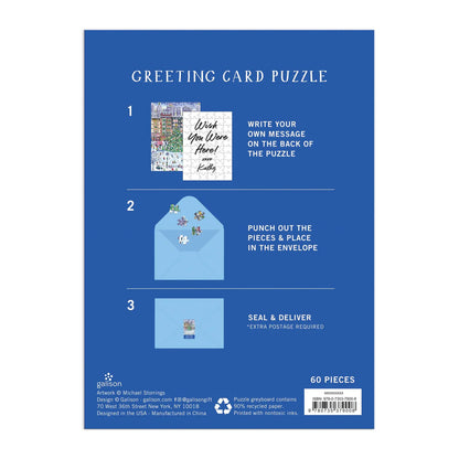 Michael Storrings Christmas in the City Greeting Card Puzzle Galison
