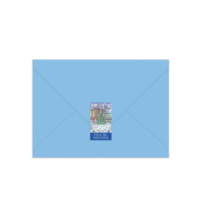 Michael Storrings Christmas in the City Greeting Card Puzzle Galison