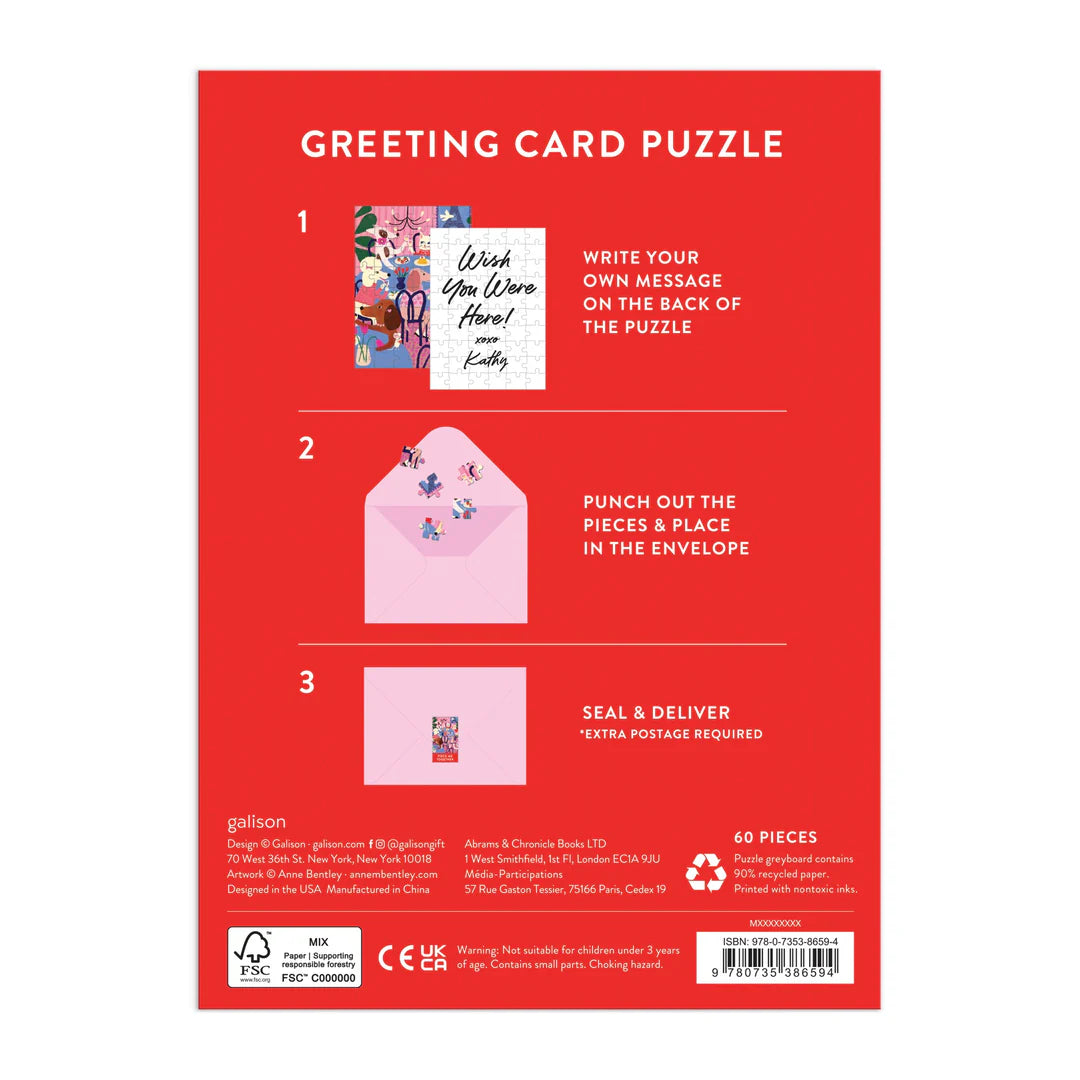 Paws for Love Greeting Card Puzzle