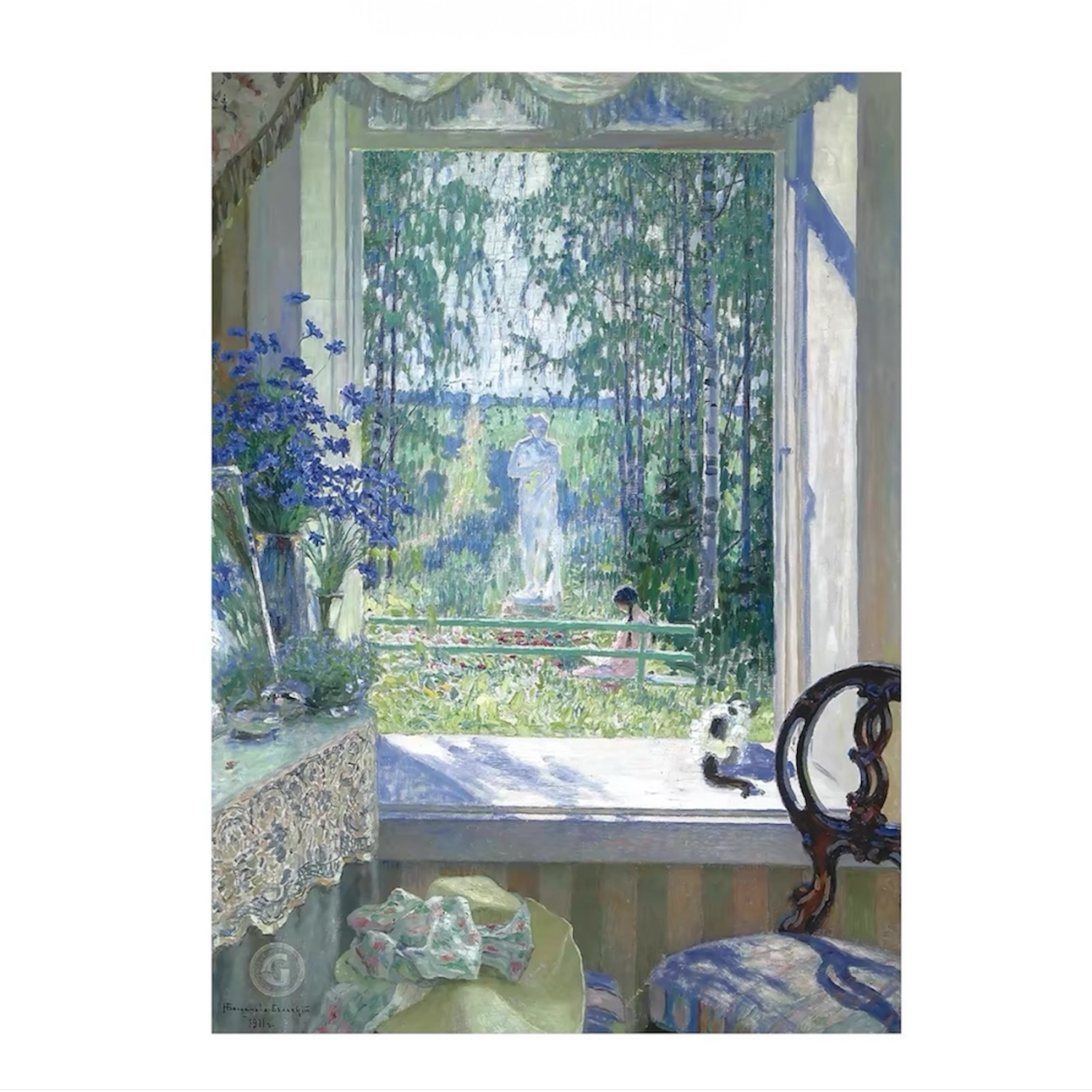 SEREN ART Open Window to the Garden 1000 Piece Puzzle SEREN ART