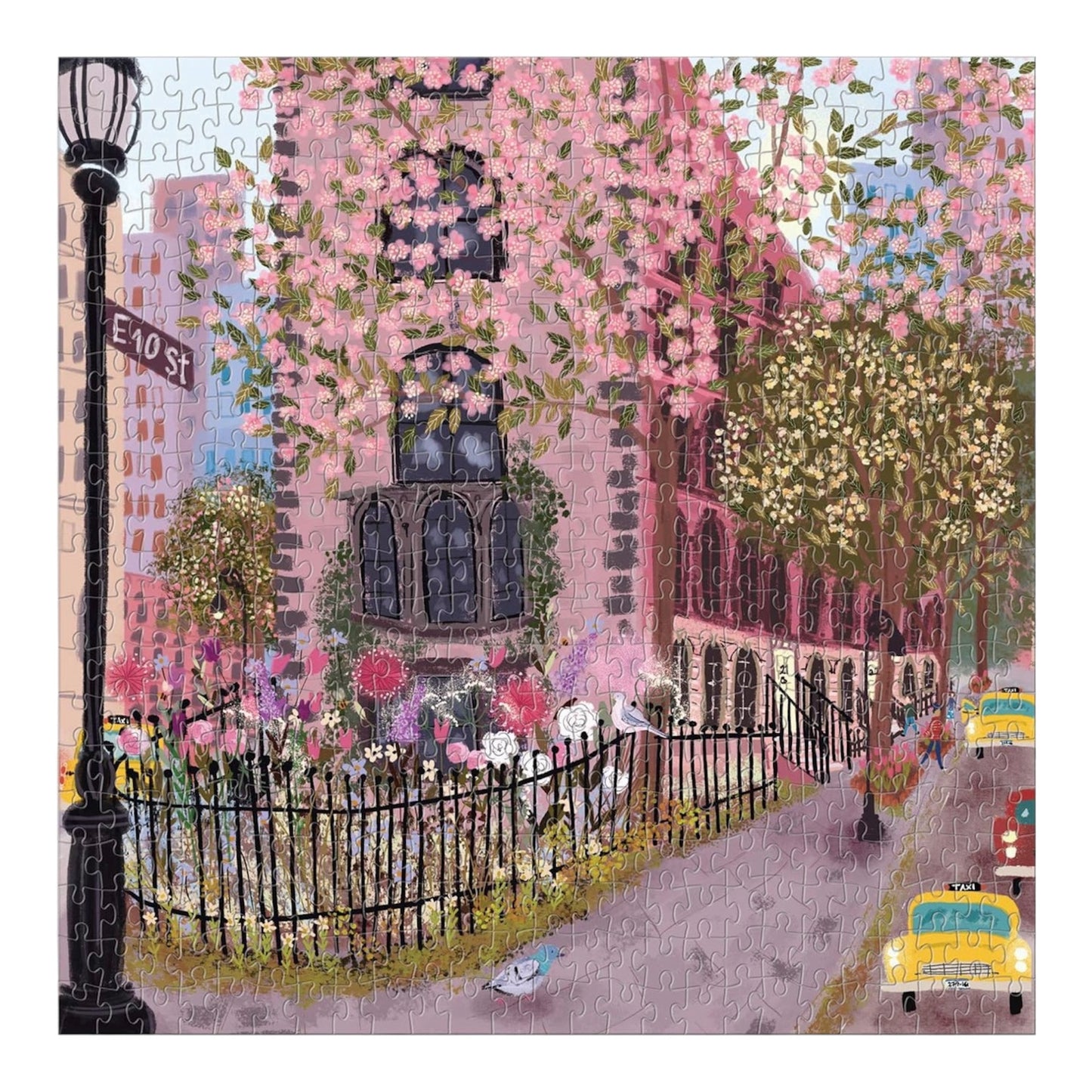 Blooming Streets 500 Piece Jigsaw Puzzle
