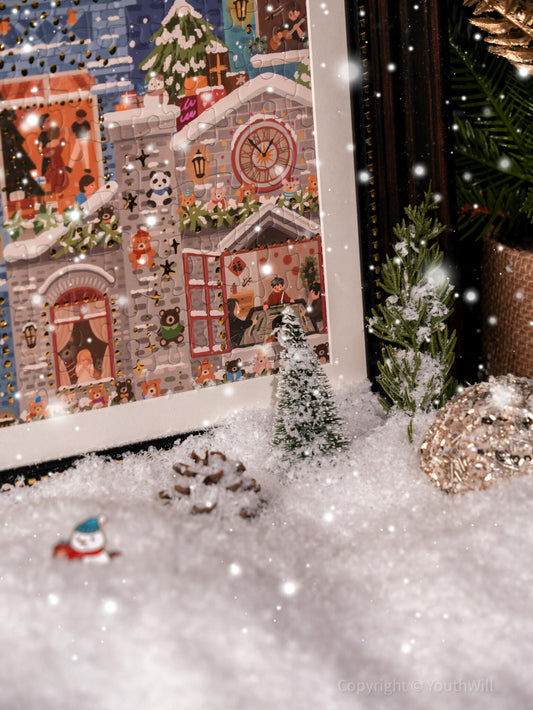 Merry Snowy Night 500 Pieces Foil Puzzle