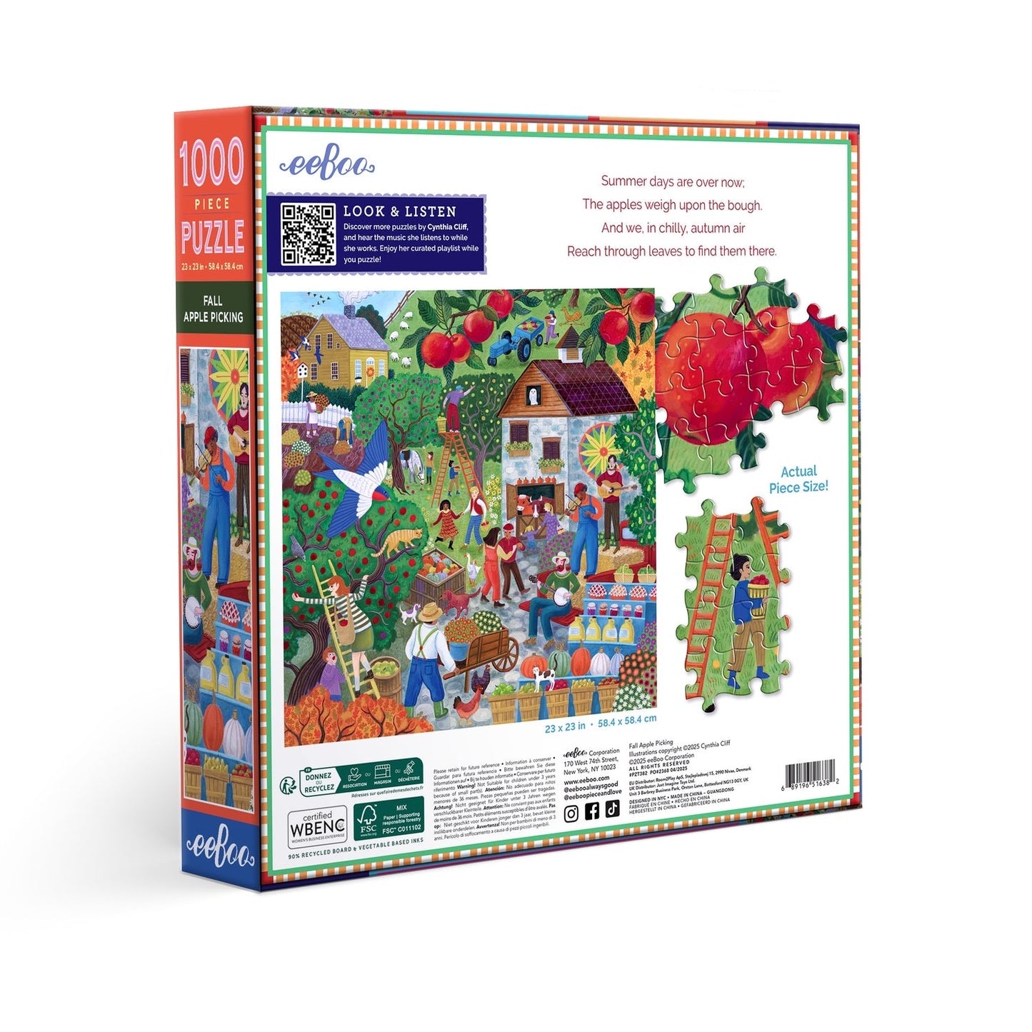 Fall Apple Picking 1000 Piece Puzzle