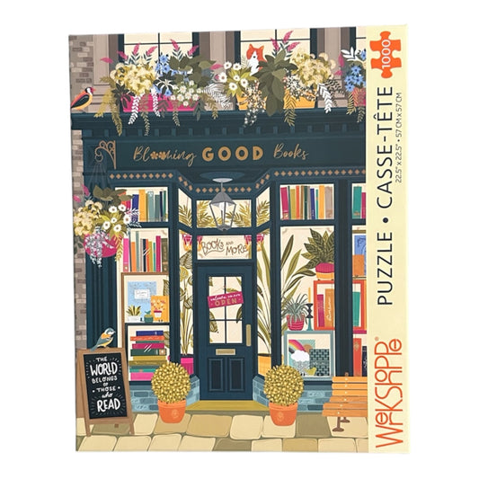 WerkShoppe Blooming Good Books 1000 Piece Puzzle WerkShoppe