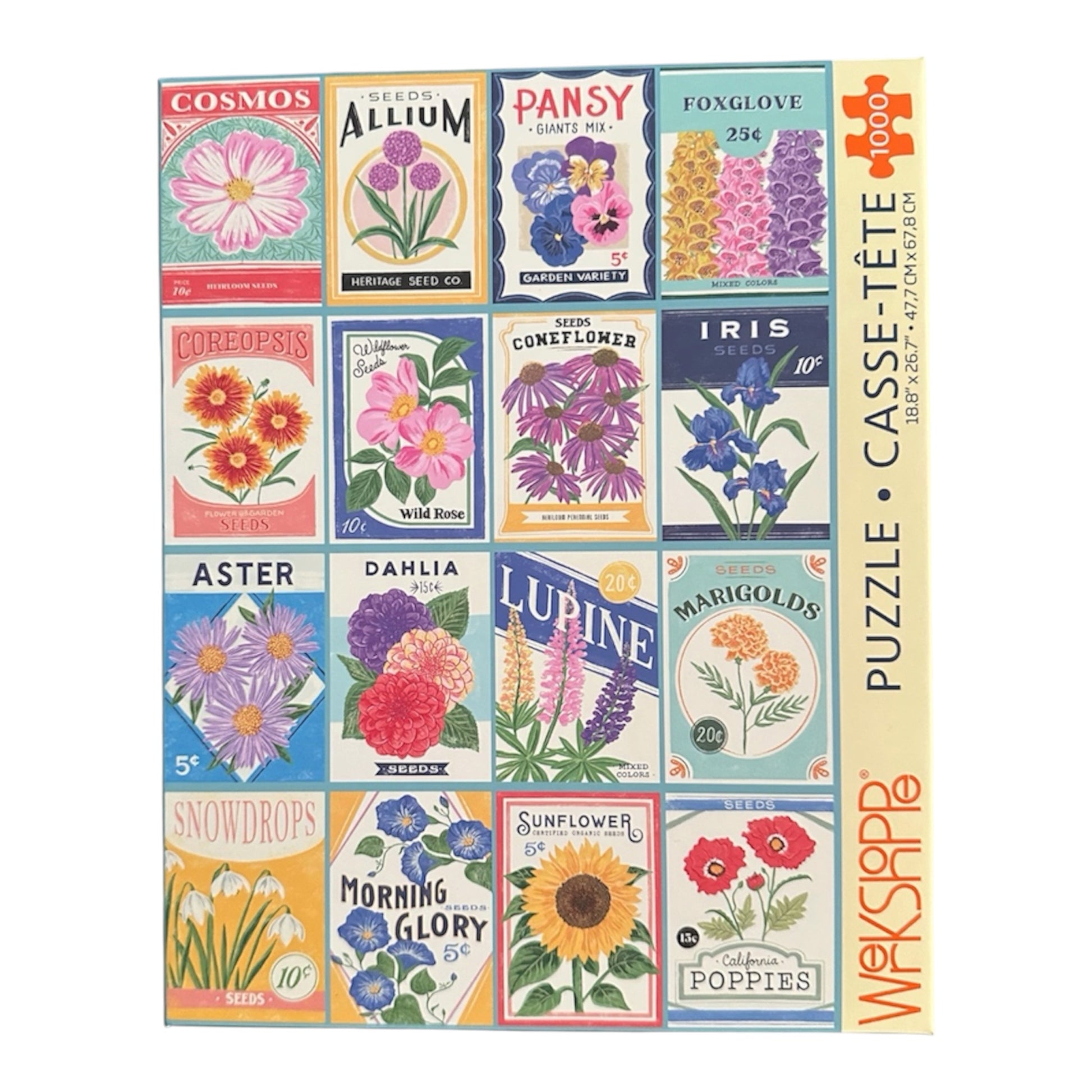 WerkShoppe Seed Packets 1000 Piece Puzzle WerkShoppe