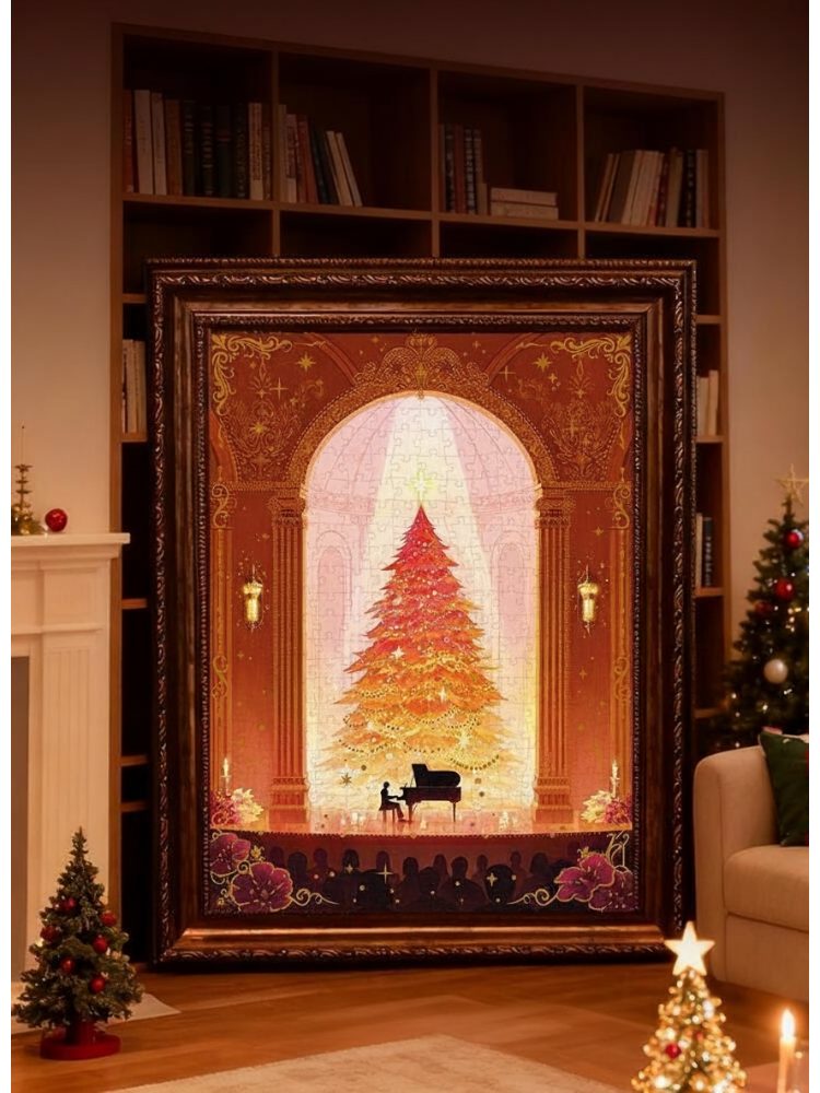 Snowfall Carol 500 Piece Puzzle