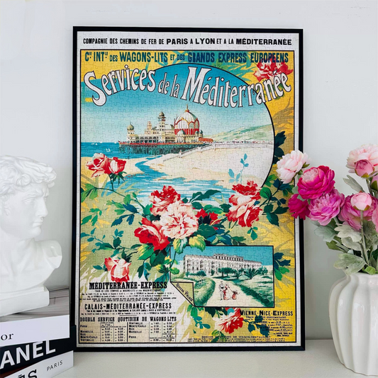 Hourglass Puzzle A Romantic Tour of the Mediterranean 1000 Piece Jigsaw Puzzle Hourglass Puzzle