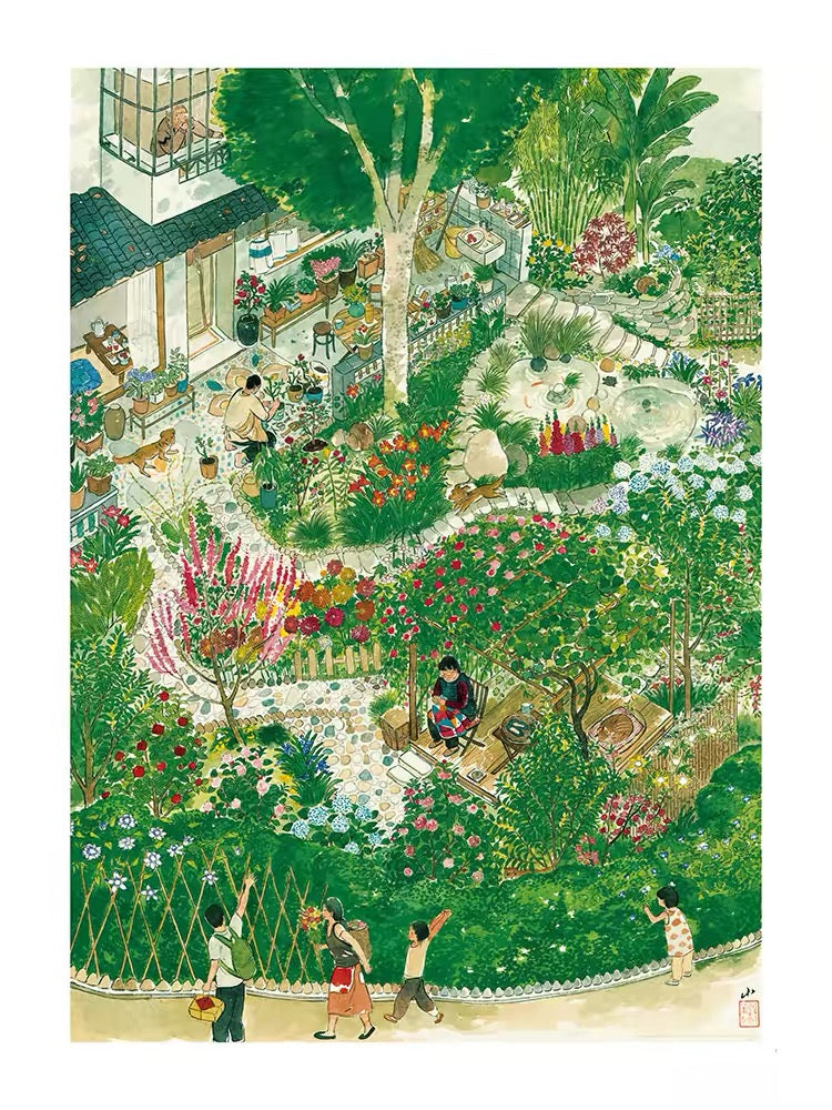 TOi World Grandpa’s Garden 1000-Piece Jigsaw Puzzle TOI
