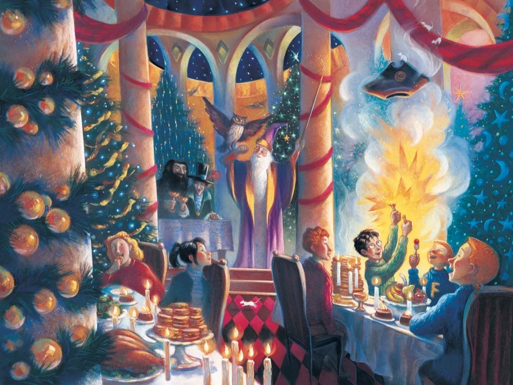 Christmas at Hogwarts 500 Piece Jigsaw Puzzle