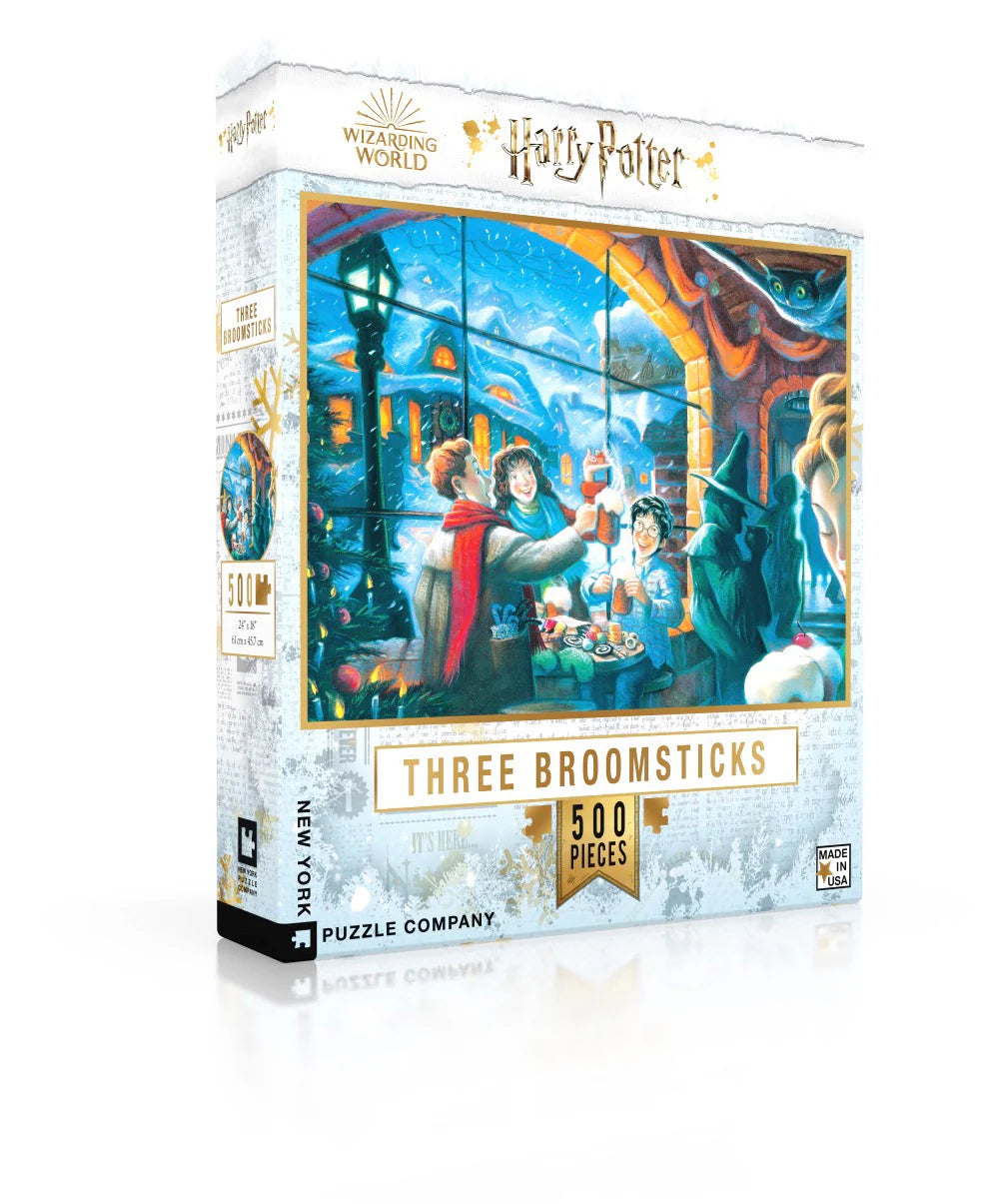 Three Broomsticks 500 Piece Jigsaw Puzzle
