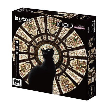 Botop Cathedral Cat 1000 Piece Jigsaw Puzzle Botop