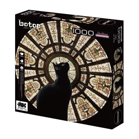 Botop Cathedral Cat 1000 Piece Jigsaw Puzzle
