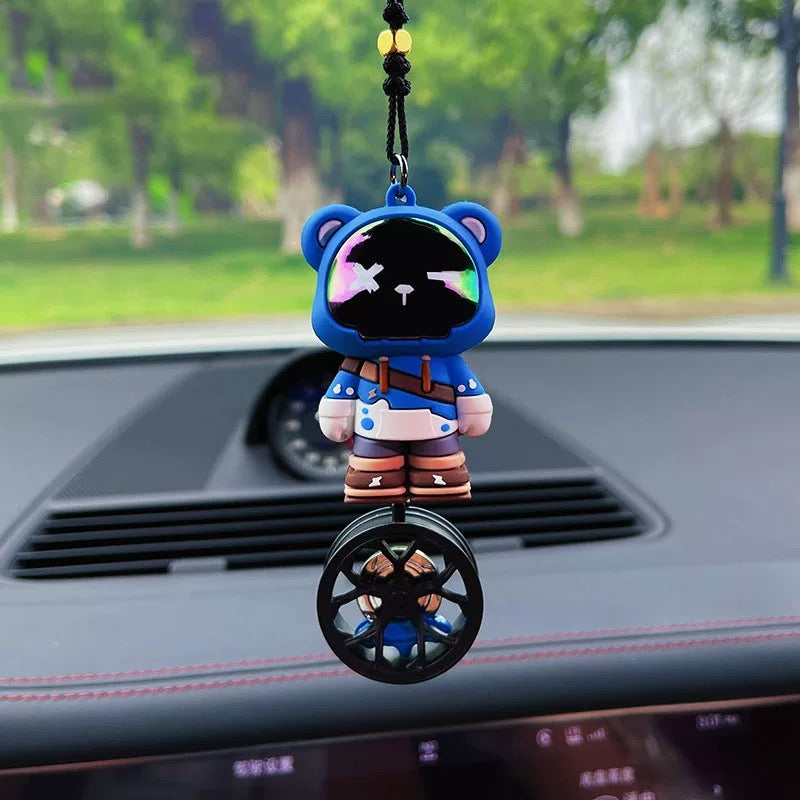 Creative Bear Car Ornament – Cute & Stylish Interior Hanging Pendant