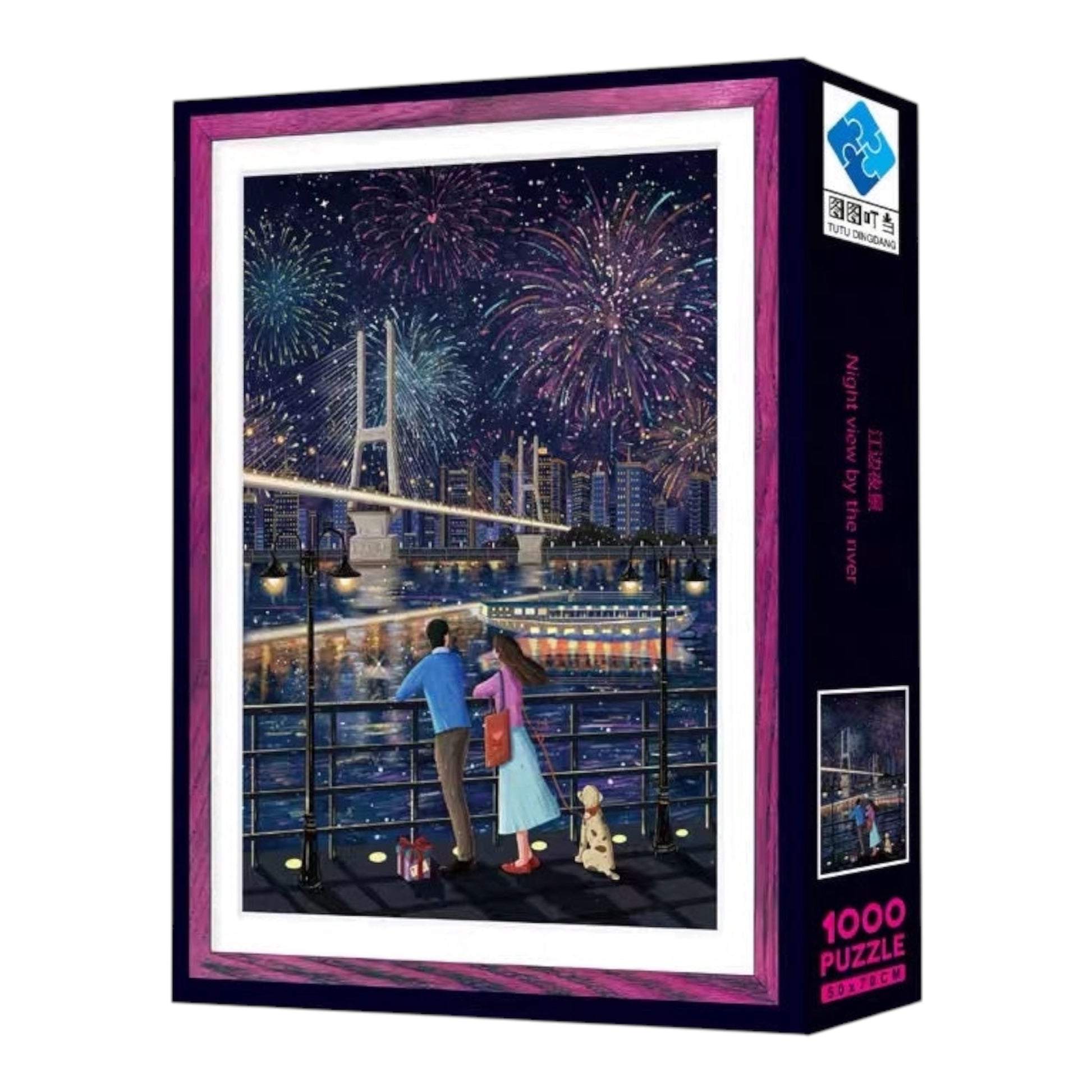 Night View by the River 1000 Piece Jigsaw Puzzle Tutu Dingdang