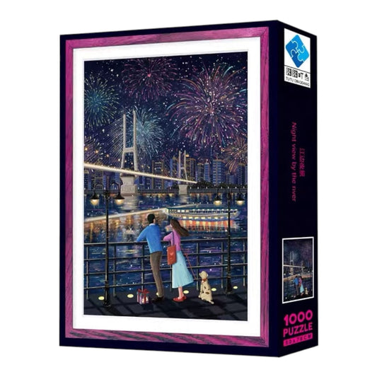 Night View by the River 1000 Piece Jigsaw Puzzle Tutu Dingdang