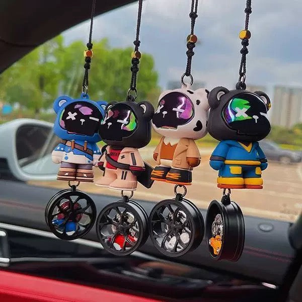 Creative Bear Car Ornament – Cute & Stylish Interior Hanging Pendant