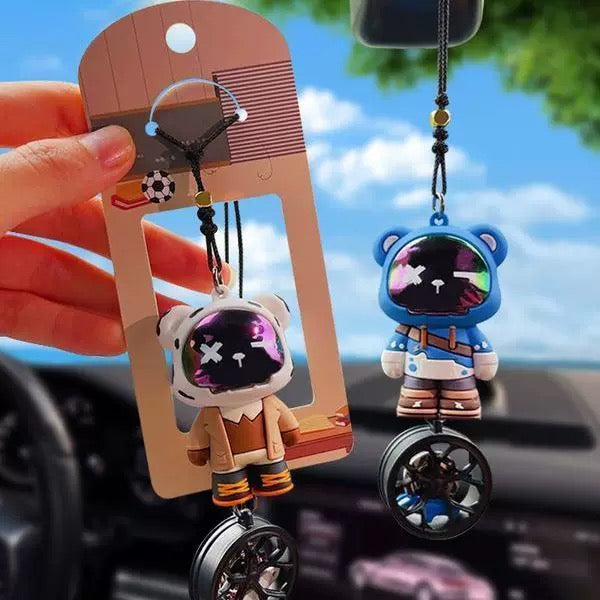 Creative Bear Car Ornament – Cute & Stylish Interior Hanging Pendant
