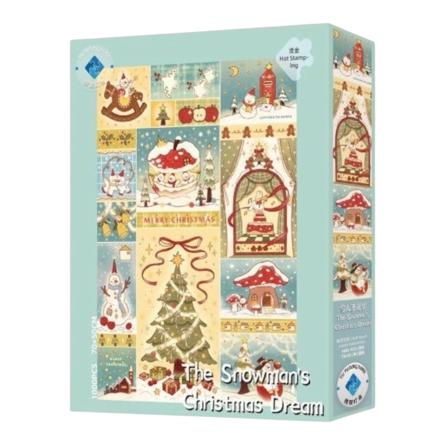 The Snowman’s Christmas Dream 1000 Piece Jigsaw Puzzle Tutu Dingdang