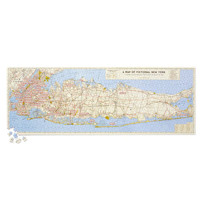 NYC Map 1000 Piece Panoramic Puzzle