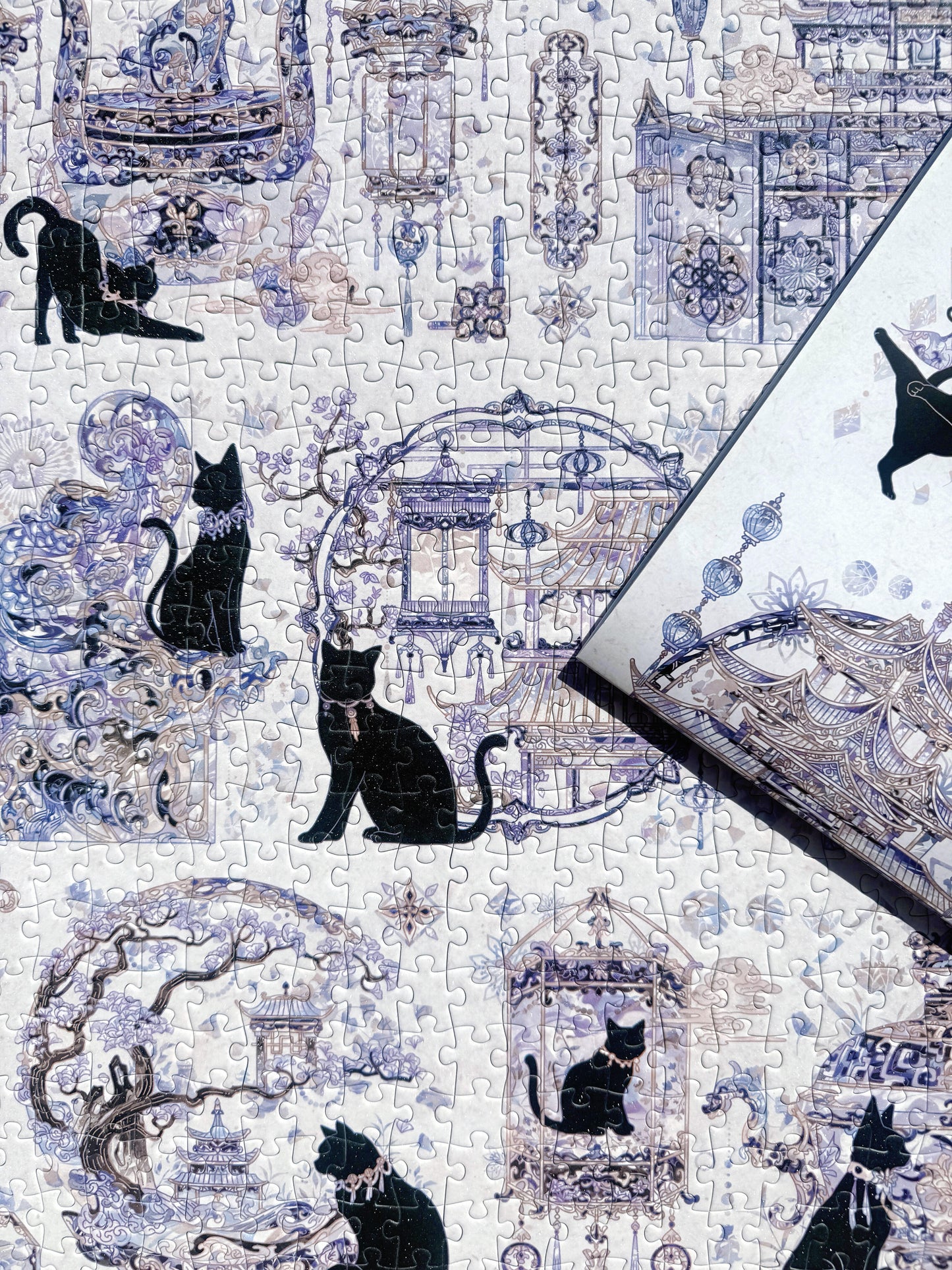 Botop Fusion Ming Dynasty Black Cat 1000 Piece Jigsaw Puzzle