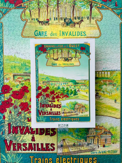 Hourglass Puzzle Train Through Flower Fields 1000 Piece Jigsaw Puzzle Hourglass Puzzle