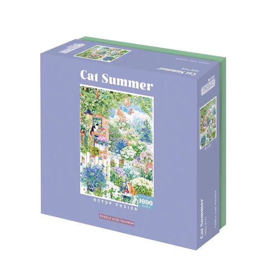 Botop Fusion Cat Summer 1000 Piece Jigsaw Puzzle