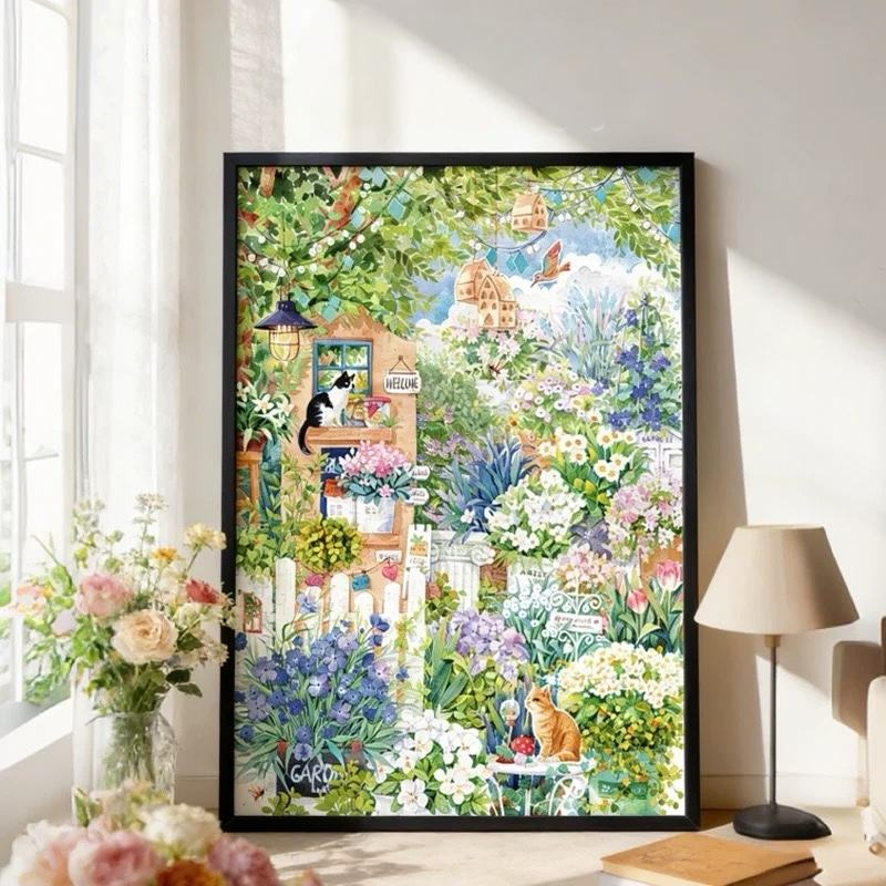 Botop Fusion Cat Summer 1000 Piece Jigsaw Puzzle Botop