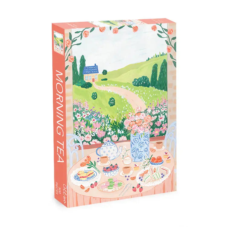 Olleo Puzzles Morning Tea 500 Piece Puzzle Olleo Puzzles