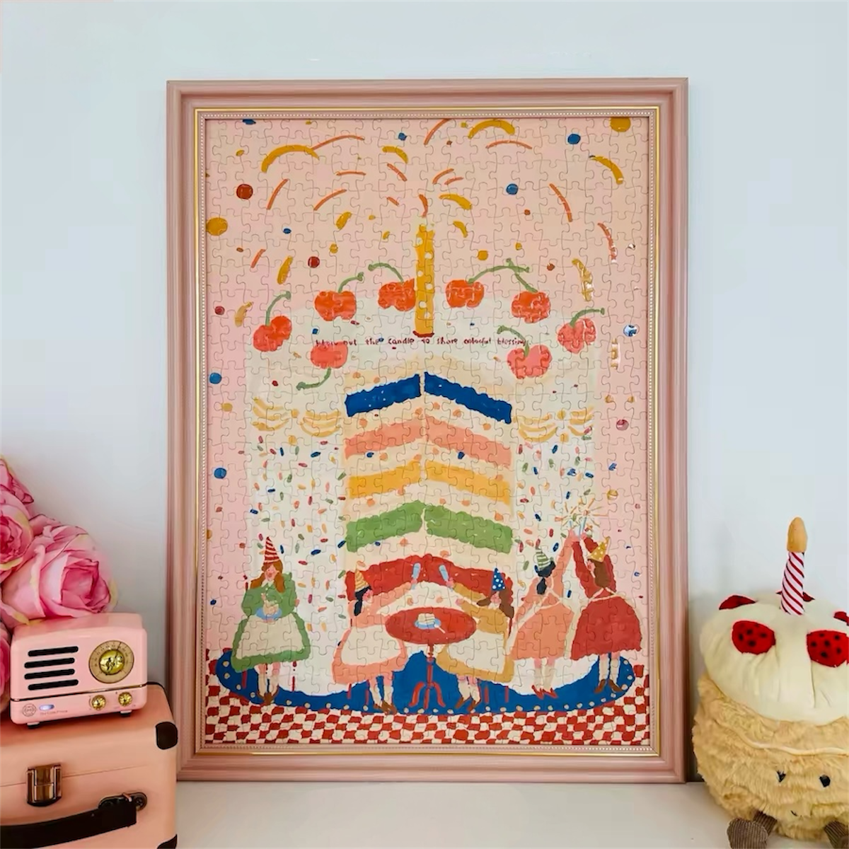 Hourglass Puzzle The Little Rainbow Hidden in the Days 500 Piece Jigsaw Puzzle Hourglass Puzzle