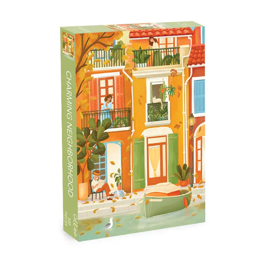 Olleo Puzzles Charming Neighborhood 500 Piece Puzzle