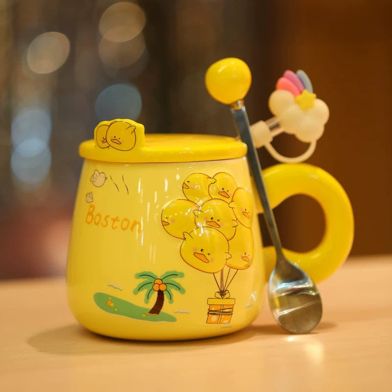 Jolie tasse en céramique à motif de dessin animé