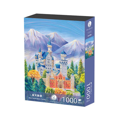 Gill & Lill New Swan Stone Castle 1000 Piece Jigsaw Puzzle