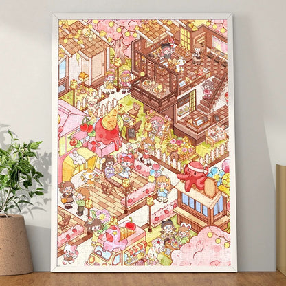 Gill & Lill Happy Town 1000 Piece Jigsaw Puzzle