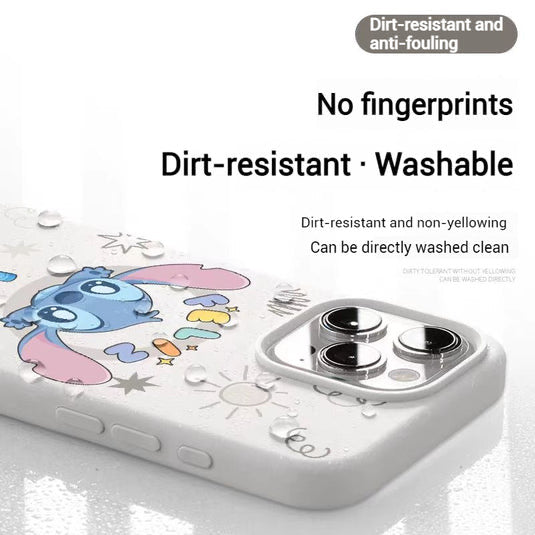 MagSafe Stitch Liquid Silicone Case – Cute, Shockproof & Anti-Fingerprint