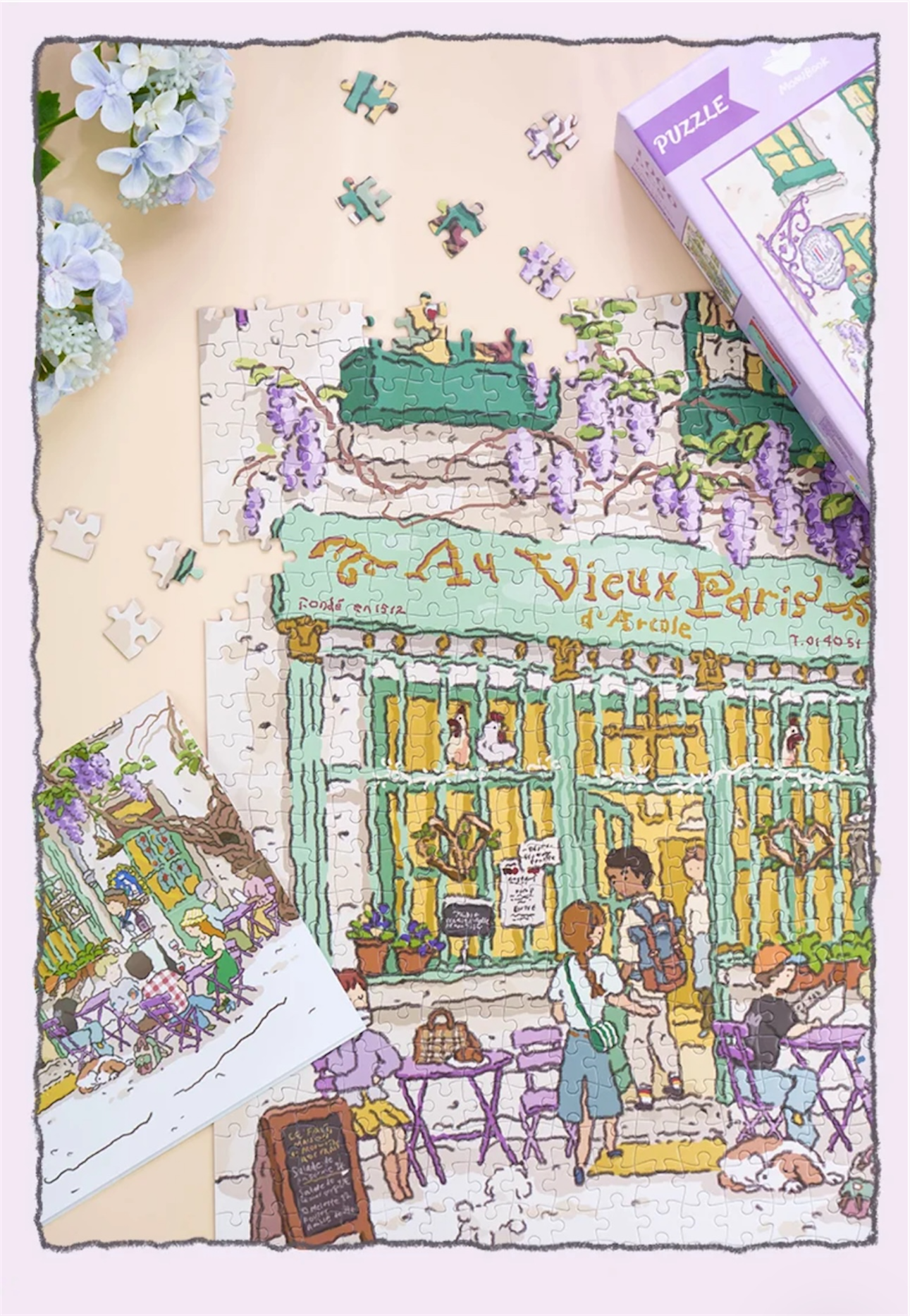 Momibook Holiday Morning 1000 Piece Jigsaw Puzzle