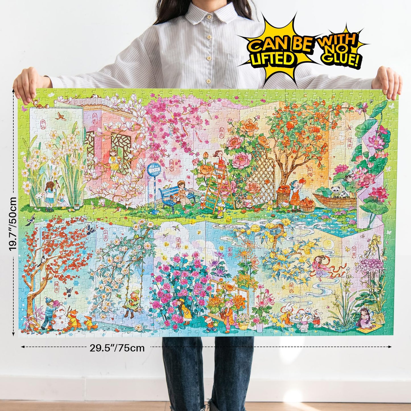 Momibook Floral Seasons 1000 Piece Jigsaw Puzzle