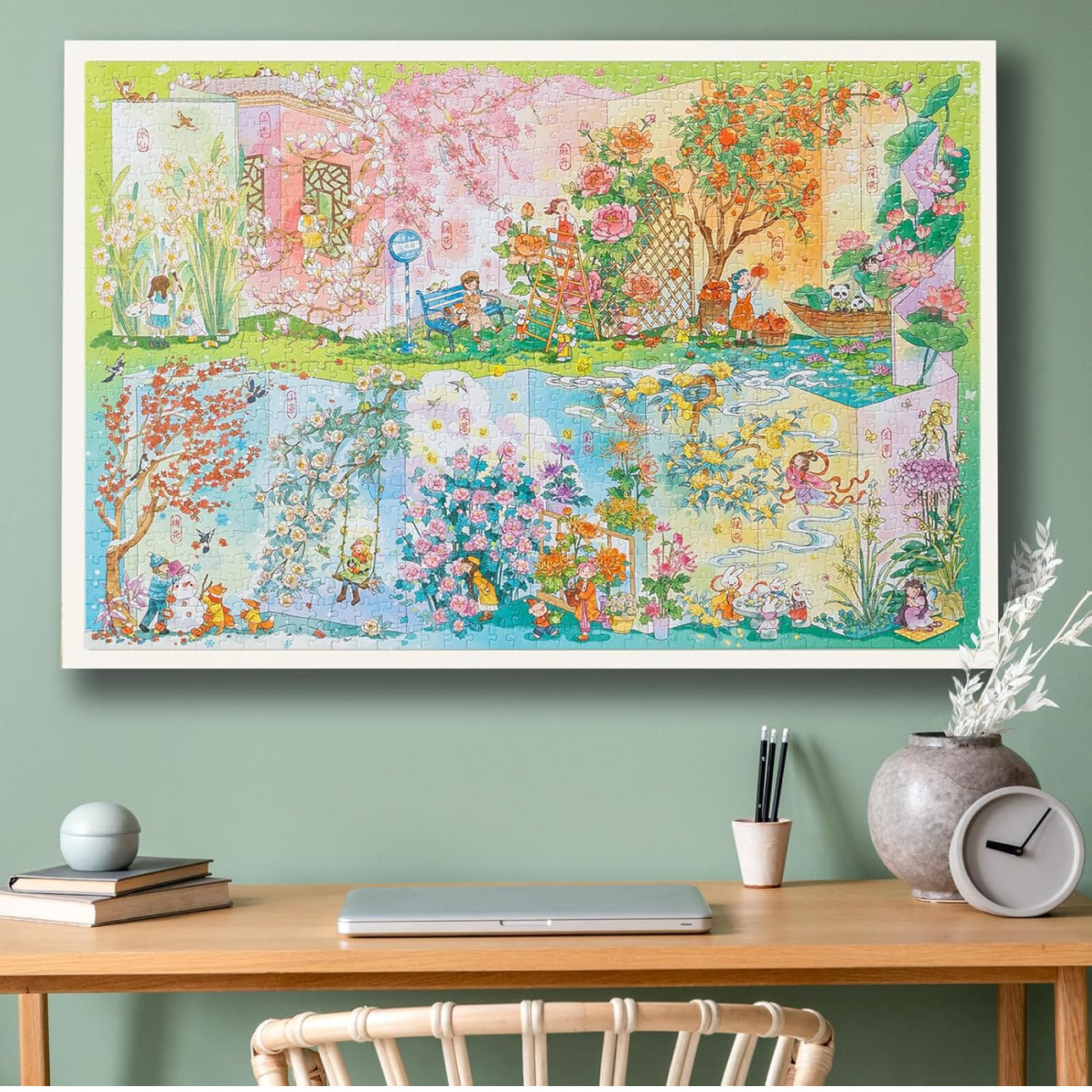 Momibook Floral Seasons 1000 Piece Jigsaw Puzzle