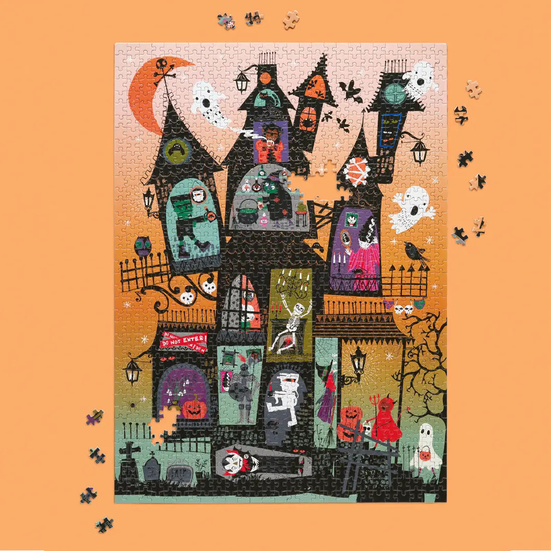 Haunted House 1000 Piece Halloween Puzzle WerkShoppe