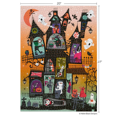 Haunted House 1000 Piece Halloween Puzzle WerkShoppe