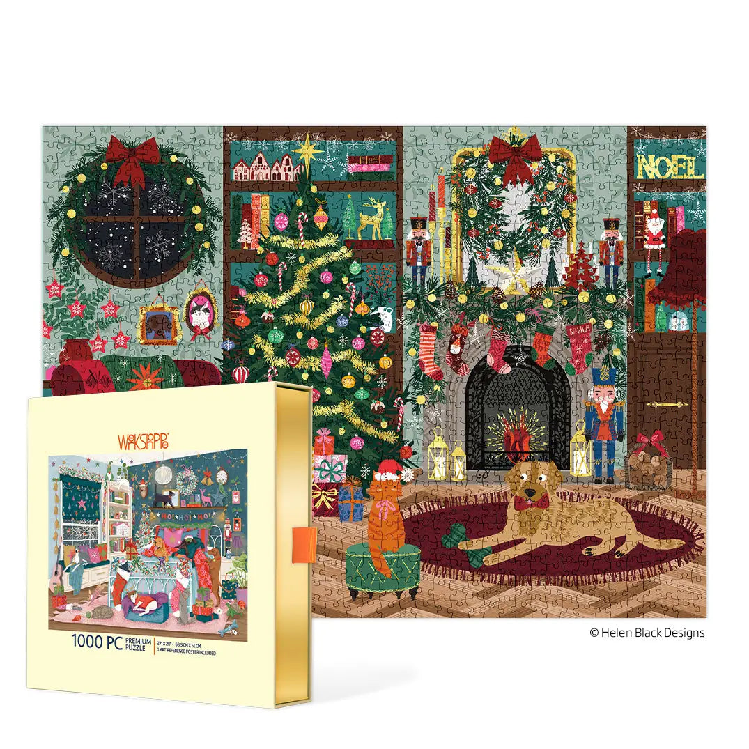 Festive Family Room 1000 Piece Puzzle Christmas Gift WerkShoppe