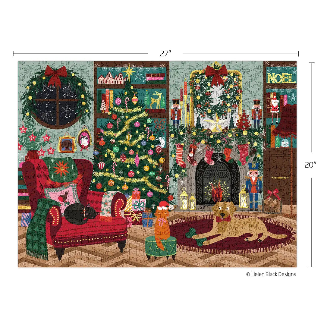 Festive Family Room 1000 Piece Puzzle Christmas Gift WerkShoppe