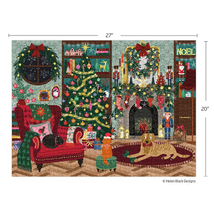 Festive Family Room 1000 Piece Puzzle Christmas Gift WerkShoppe