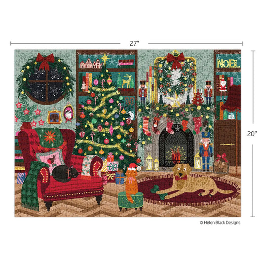 Festive Family Room 1000 Piece Puzzle Christmas Gift WerkShoppe