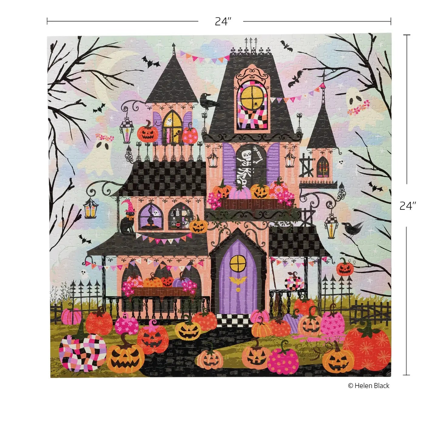 Boohemian Mansion 1000 Piece Halloween Puzzle with Glitter WerkShoppe