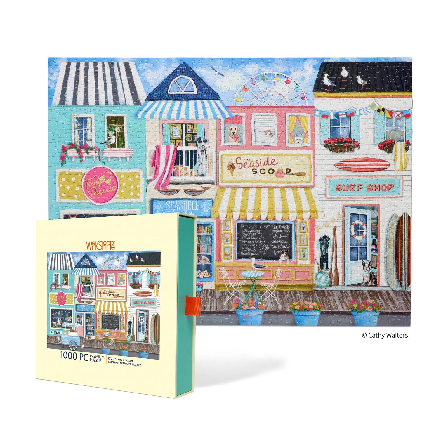 Beach Boardwalk 1000 Piece Puzzle WerkShoppe